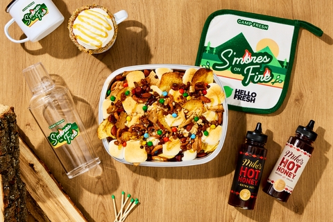 HelloFresh and Mike's Hot Honey Team Up to Deliver a Twist on Campfire Cravings this Summer With Launch of Limited-Edition S'mores on Fire Bundle