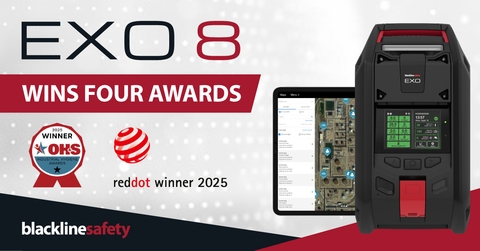 Blackline Safety Wins Four Prestigious Awards for New Area Monitor