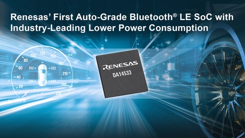 Renesas Introduces Low-Power Bluetooth Low Energy SoC for Automotive Applications