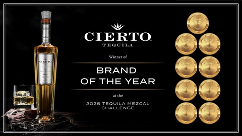 Cierto Tequila Named Brand of the Year at the 2025 Tequila Mezcal Challenge