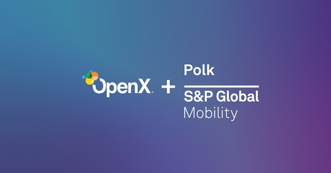 OpenX Integrates S&P Global Mobility's Polk Automotive Solutions to Unlock Turnkey Closed-Loop Measurement for Auto Marketers, a First for the Supply Side