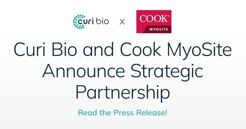 Curi Bio and Cook MyoSite Announce Strategic Partnership