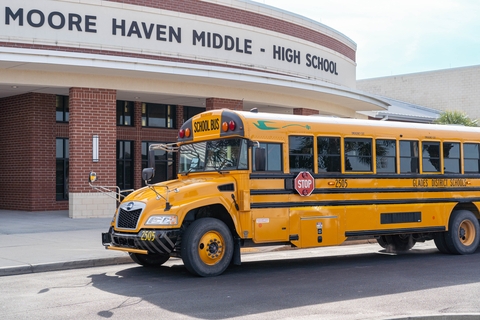 Glades County School District Welcomes New, Modernized Electric School Buses