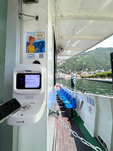 Conduent Transportation Implements EMV Contactless Payment System for Navigazione Laghi's Boat Fleet in Italy