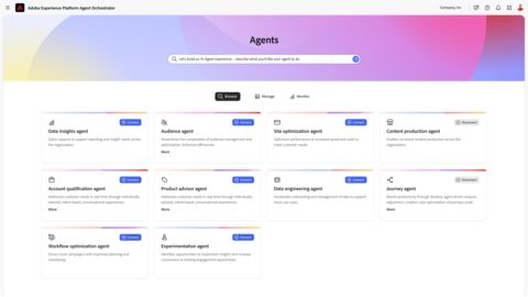 Adobe Launches Adobe Experience Platform Agent Orchestrator for Businesses to Activate AI Agents in Customer Experiences and Marketing Workflows