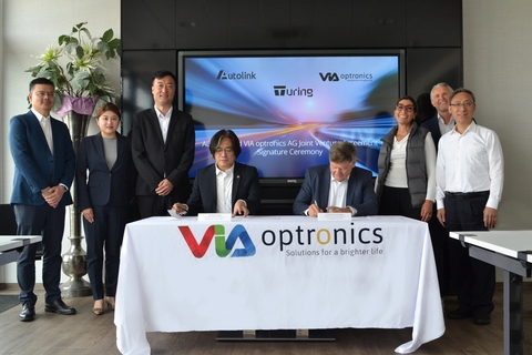 VIA optronics AG and Autolink Announce a Joint Venture Agreement