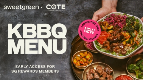 Sweetgreen Introduces First-Ever Korean-Inspired Menu in Collaboration with COTE Korean Steakhouse