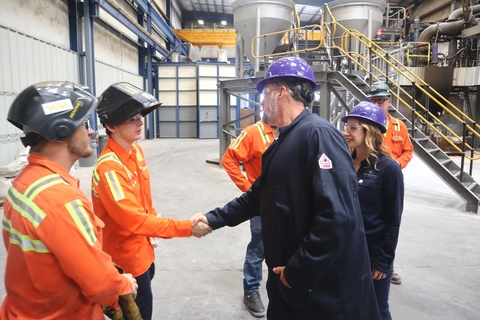 Congressman Morgan Luttrell Tours Hertha Metals' Texas Plant Driving U.S. Steel and Iron Independence