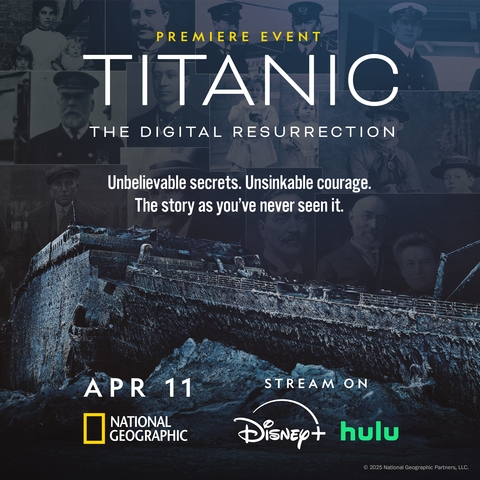 National Geographic Reveals Groundbreaking Underwater Scan Unveiling Titanic in Unprecedented Detail, Challenging Long-Held Theories and Presenting Fresh Insights in Upcoming Documentary Special TITANIC: THE DIGITAL RESURRECTION