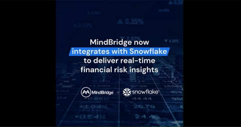 MindBridge Announces Integration with Snowflake for AI-Powered Financial Data Analysis on AI Data Cloud