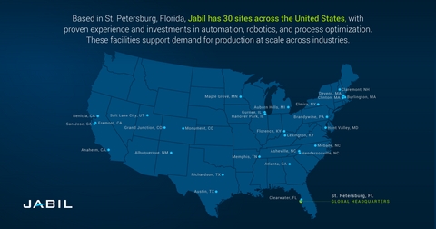 Jabil Announces Planned Multi-Year $500 Million Investment in U.S. Manufacturing for Cloud and AI Data Center Infrastructure