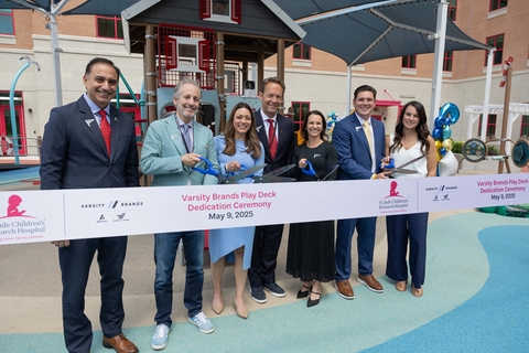 Varsity Brands Announces $10 Million Fundraising Commitment, Names Patient Play Area at St. Jude Children's Research Hospital