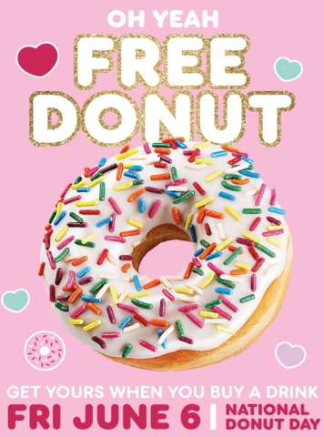 The Sweetest Day of the Year! Dunkin'® Celebrates National Donut Day with Free Donuts and a Delicious Collab with Stoney Clover Lane