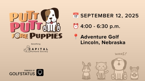 Third Annual Putt Putt Fore Puppies Mini Golf Tournament Benefiting Capital Humane Society Returns to Lincoln September 12
