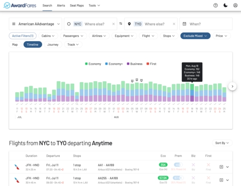 AwardFares Launches Intelligent New Alert System for Award Flight Availability
