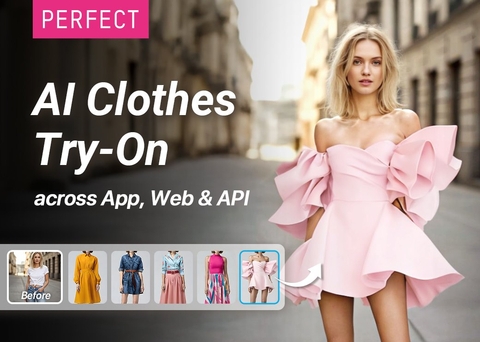 Available Now - Perfect Corp. Debuts New GenAI Clothes Virtual Try-On for Brand and Retailer Websites, Apps and API