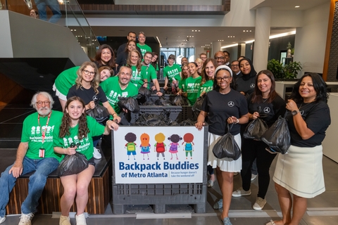 Mercedes-Benz USA and Atlanta Falcons Running Back Bijan Robinson Join Forces with Backpack Buddies of Metro Atlanta to Fight Childhood Hunger