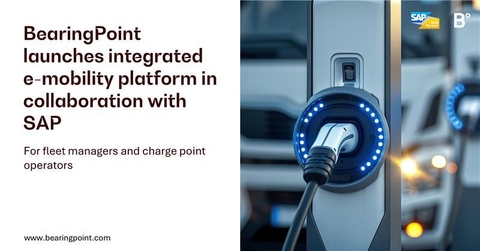 BearingPoint launches integrated e-mobility platform for fleet managers and charge point operators in collaboration with SAP