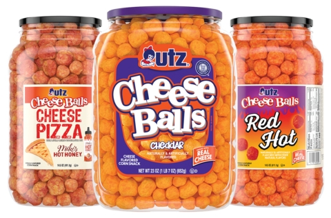 Utz® Introduces New Limited-Time Flavors and a Redesigned Barrel for Cheese Balls