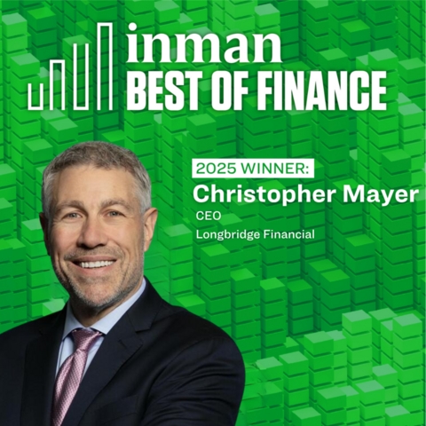 Longbridge Financial CEO Chris Mayer Earns Third Consecutive Inman Best of Finance Award