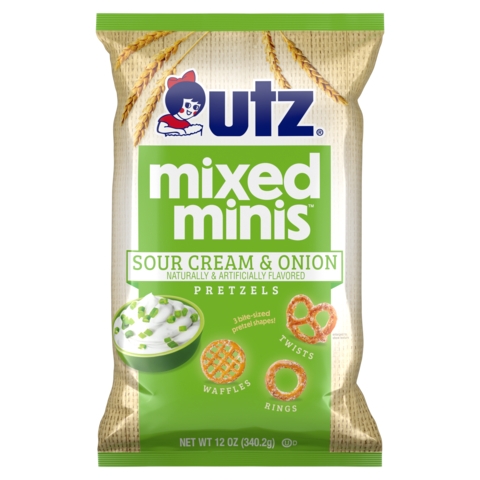 Utz® Adds New Sour Cream & Onion Flavor to Mixed Minis® Pretzel Line