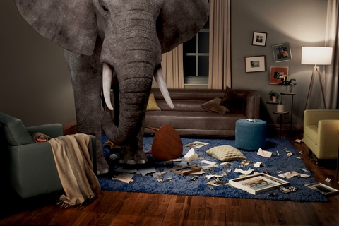 Preston Spire's New Campaign Stars Room-Destroying Elephant to Encourage People to Talk about Problem Gambling