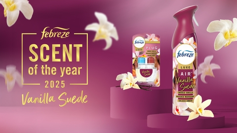 Febreze Reveals Vanilla Suede as its 2025 Scent of the Year