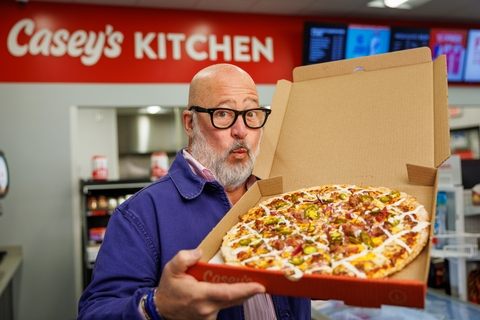 Casey's Teams up With Food Network Chef Andrew Zimmern to Bring Back Its BBQ Brisket Pizza
