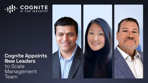 Cognite Appoints New Leaders to Scale Management Team