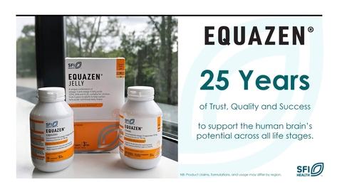 25 Years of Trust, Quality, and Health: SFI Health™ celebrates Equazen® milestone, the brand of food supplements developed to support cognitive needs