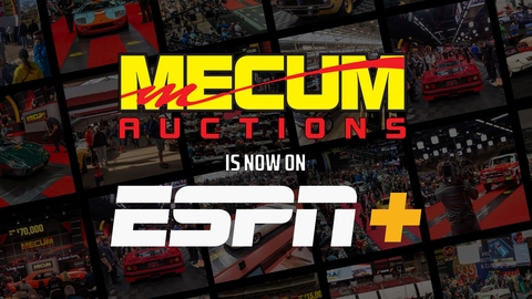 Mecum Auctions Joins Forces with ESPN+ in New, Multiyear Media Rights Agreement
