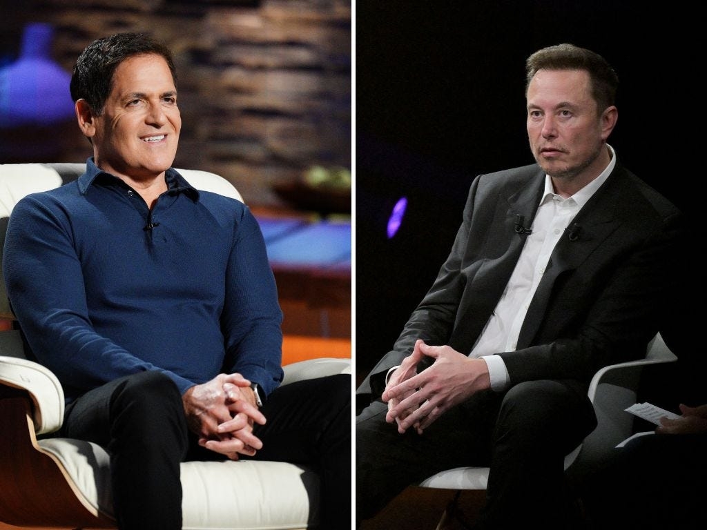 It sure looks like Mark Cuban is on board with Elon Musk's idea of a new political party