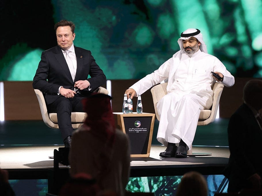 Elon Musk says he wants to bring Tesla's robotaxis to Saudi Arabia, where Uber is also racing to launch its robotaxi service
