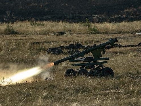 A front-line Ukrainian unit says it made a new kind of robot to shoot down Russian planes and helicopters