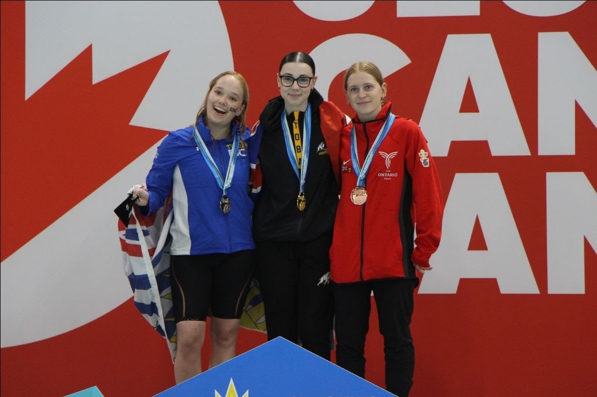 Manitoba athletes winning medals, breaking records 1 week into Canada Summer Games