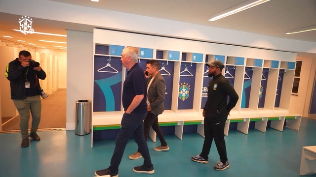 Carlo Ancelotti visits Brazil national team's training center