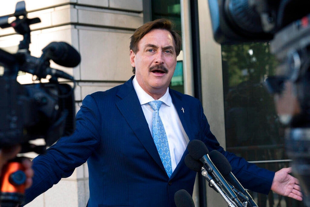 MyPillow CEO Mike Lindell is using his trial to sell pillows and raise money