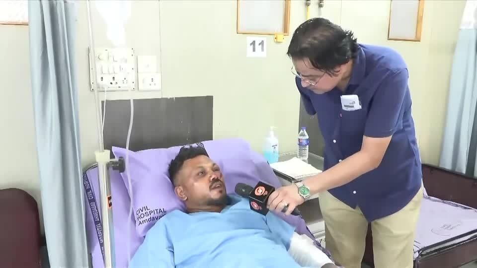 Air India plane crash survivor: "Everything happened in front of my eyes"