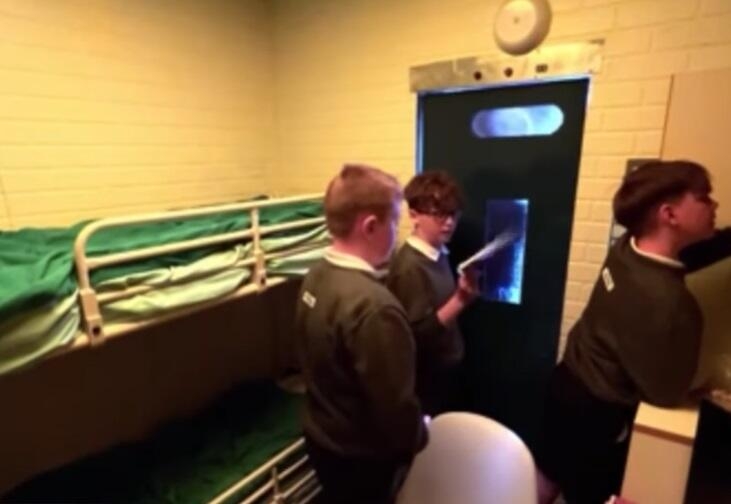 Prison on wheels visits U.K. schools to teach kids about life behind bars