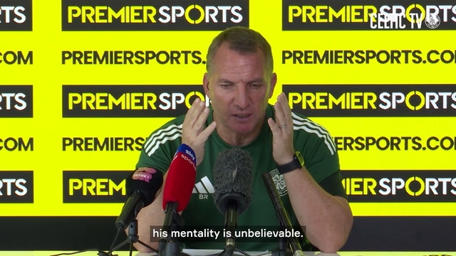 Rodgers on having Tierney back at Celtic: 'His mentality is unbelievable'