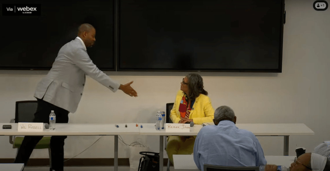 Handshake snub caps off heated District 4 candidate forum for Charlotte council