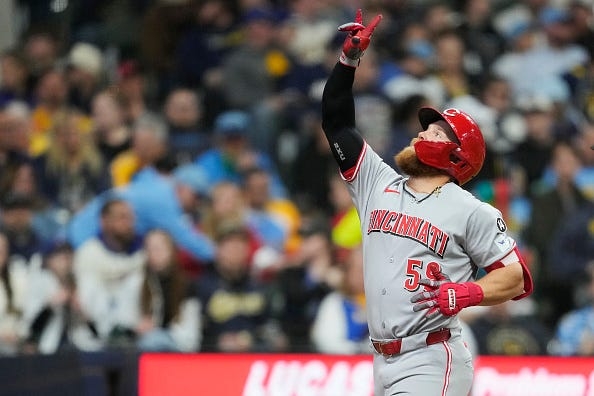Who is Blake Dunn? Outfielder's clutch two-run double lifts Reds past Giants