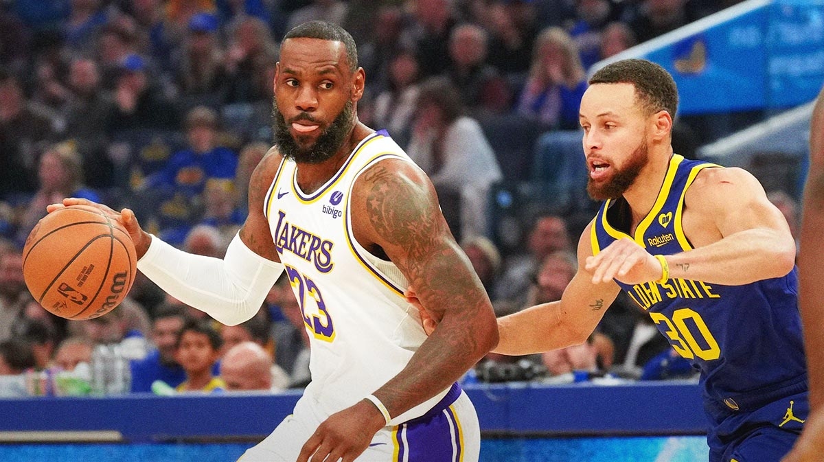 LeBron James' golf swing mocked by Stephen Curry, followed by a message