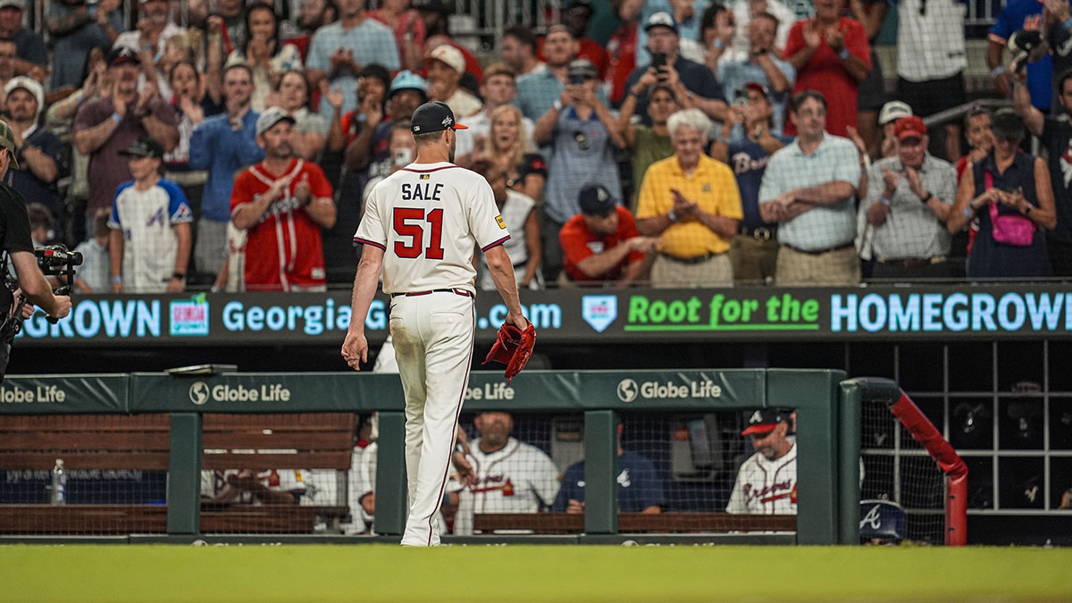 Braves' Chris Sale passes Felix Hernandez on all-time list after stellar night