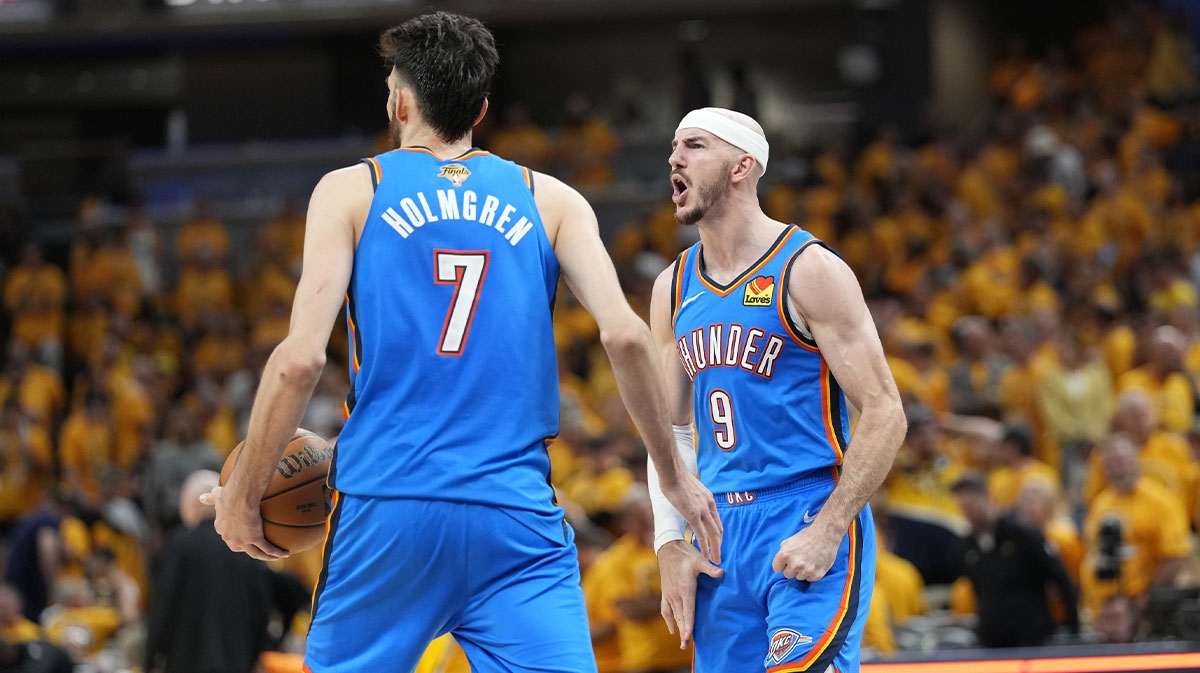 Thunder's Jalen Williams celebrates Alex Caruso for incredible Game 4 performance