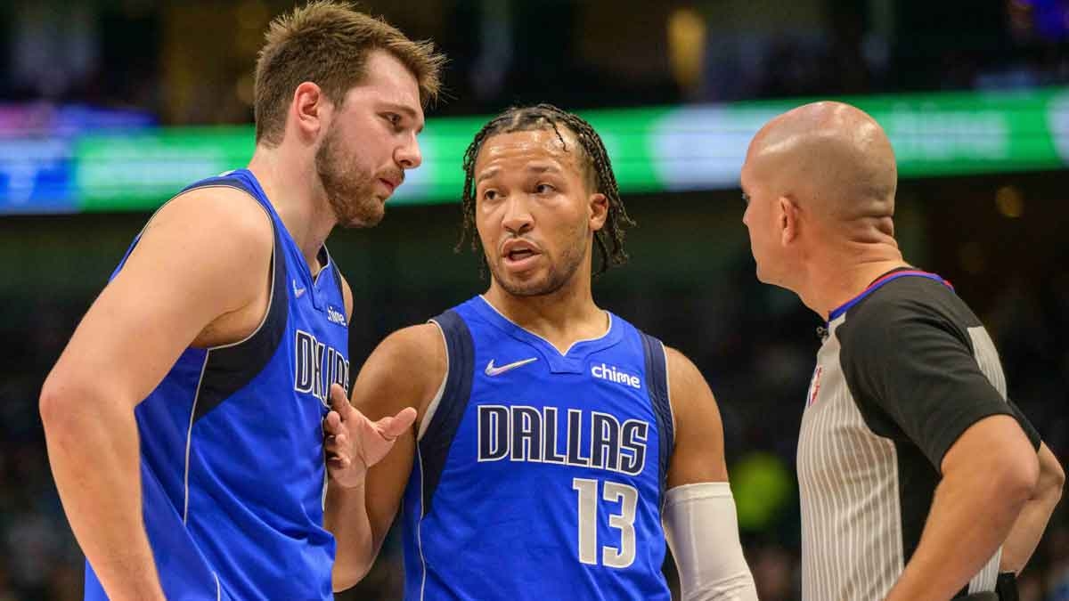 Lakers' Luka Doncic shows love for Jalen Brunson during Yankees visit