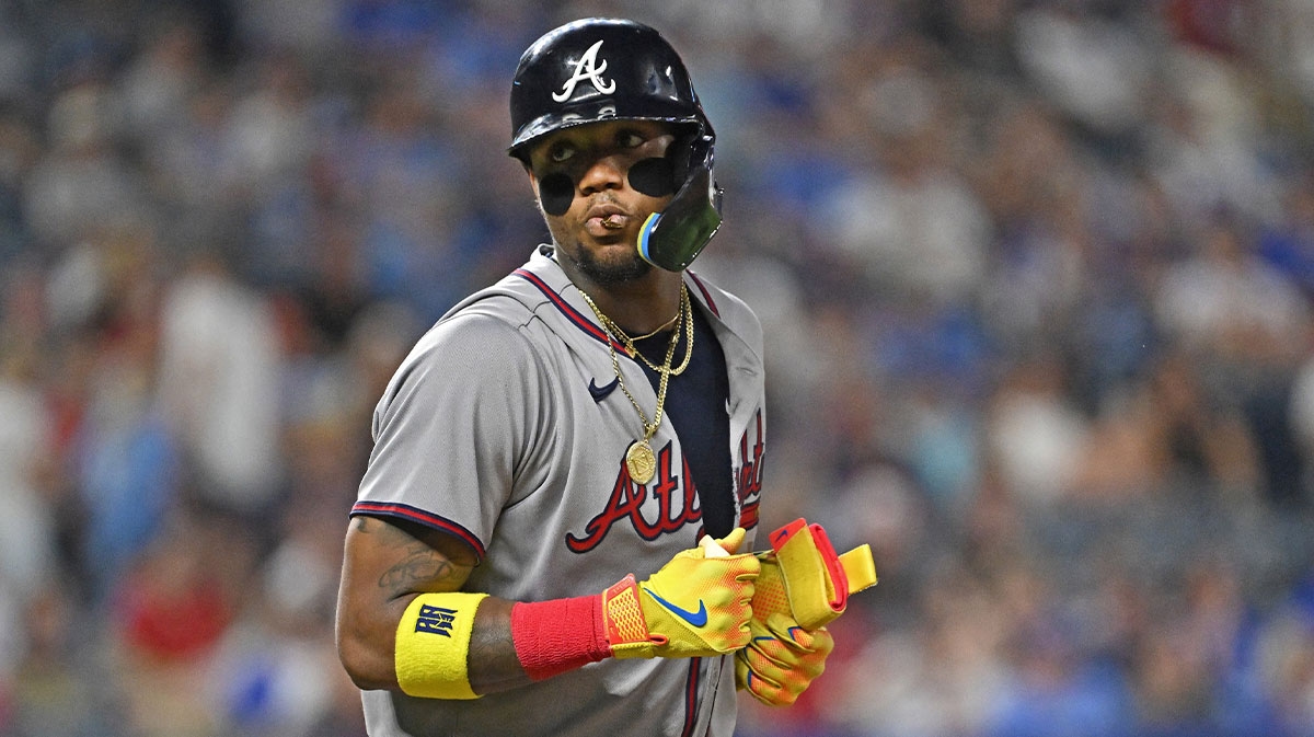 Ronald Acuna Jr. removed from Braves-Royals game with Achilles issue