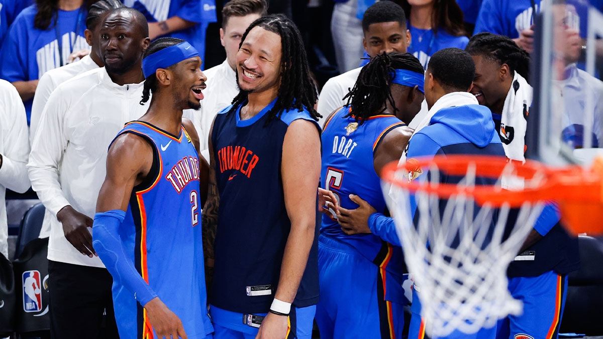 Thunder's Jaylin Williams reacts to $24 million contract with GIF of himself