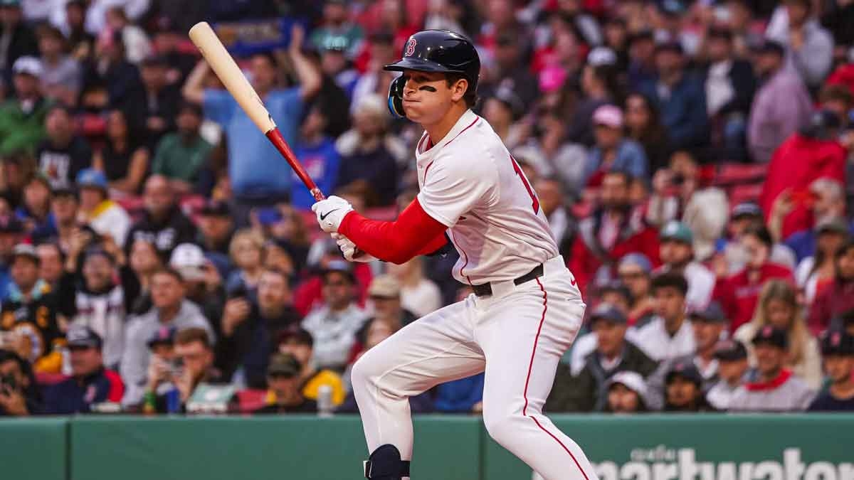 Roman Anthony's instant reaction to 1st career hit, RBI vs. Rays