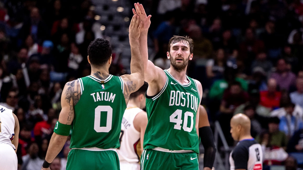Celtics' Jayson Tatum sends championship farewell message to Luke Kornet
